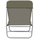Folding Sun Loungers 2 pcs Steel and Fabric Taupe