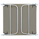 Folding Sun Loungers 2 pcs Steel and Fabric Taupe