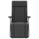 Folding Garden Chairs with Cushions 2 pcs Grey