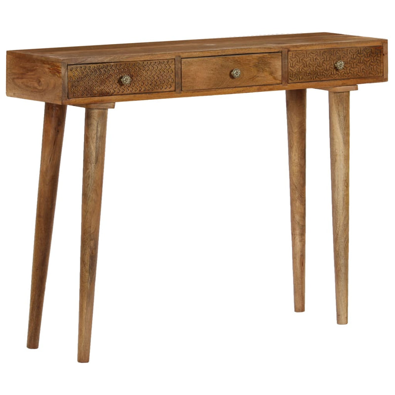 Console Table Solid Mango Wood 102x30x79 cm