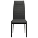 Dining Chairs 6 pcs Dark Grey Fabric