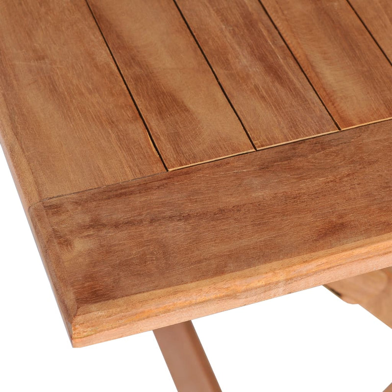 Folding Garden Table 120x70x75 cm Solid Teak Wood