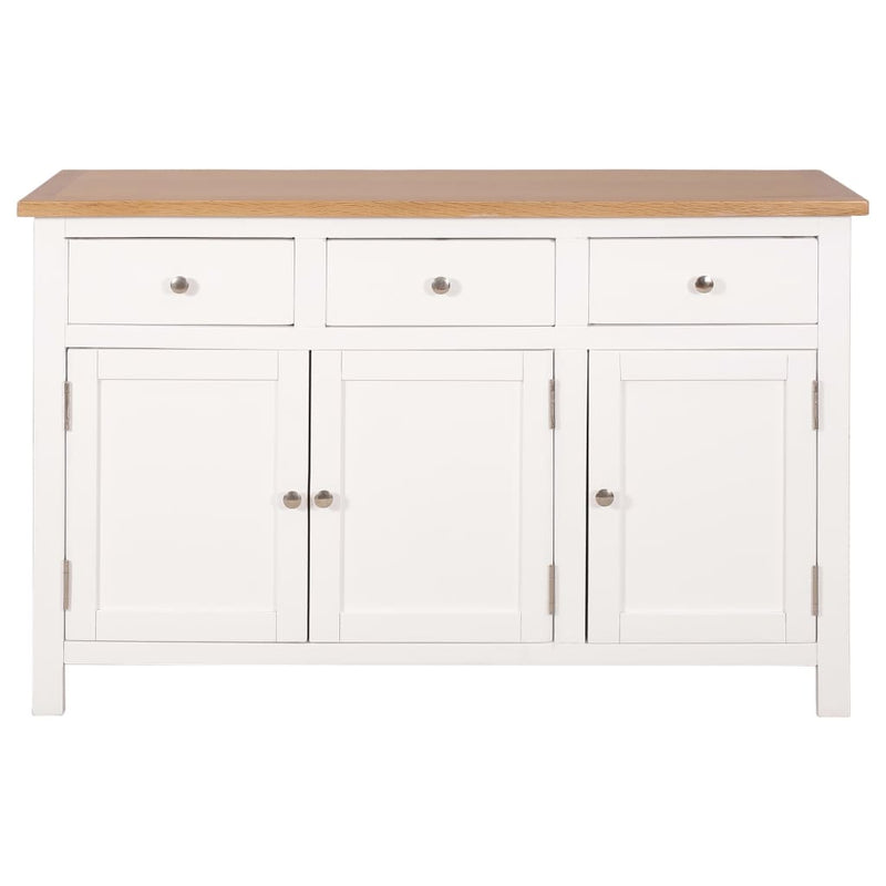 Sideboard 110x33.5x70 cm Solid Oak Wood