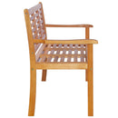 3-Seater Garden Bench 150 cm Solid Eucalyptus Wood