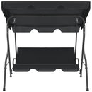 Garden Swing Bench Anthracite 170x110x153 cm