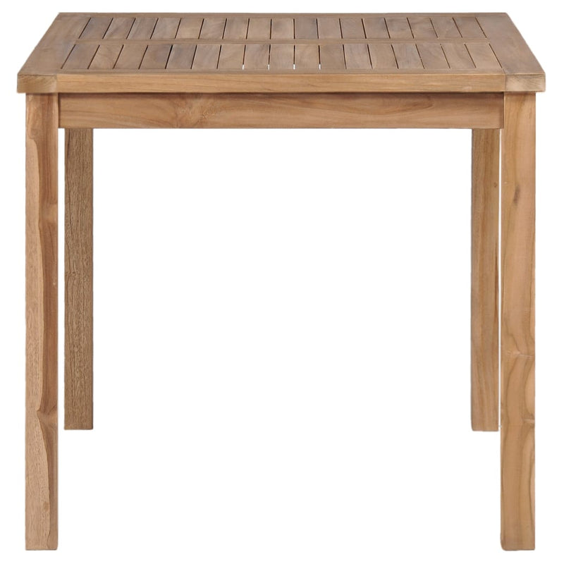 Garden Table 80x80x77 cm Solid Teak Wood
