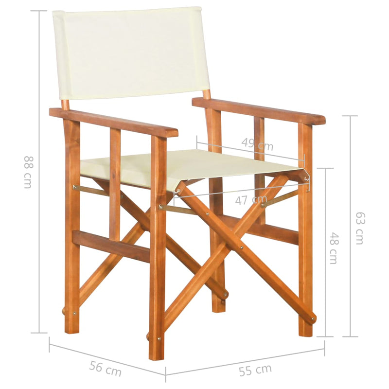 Director's Chair Solid Acacia Wood