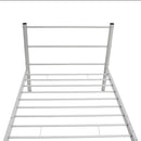 Bed Frame Grey Metal King Single Size