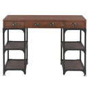 Desk with 3 Drawers 110x50x78 cm Solid Fir Wood