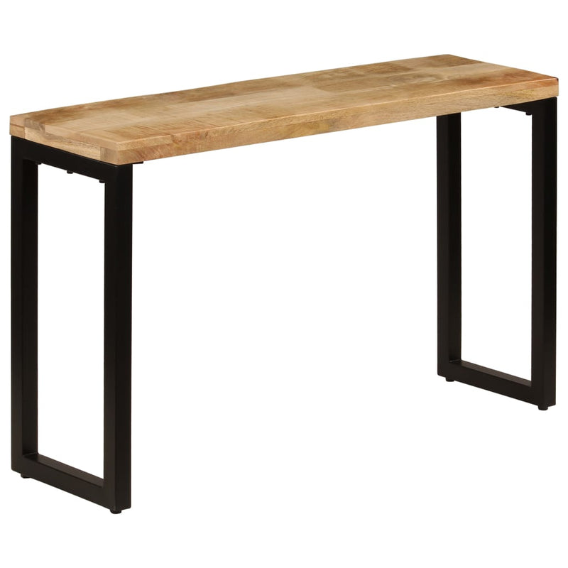 Console Table 120x35x76 cm Solid Mango Wood and Steel