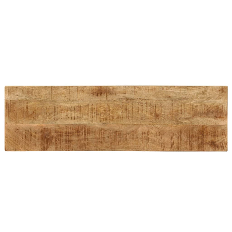 Console Table 120x35x76 cm Solid Mango Wood and Steel