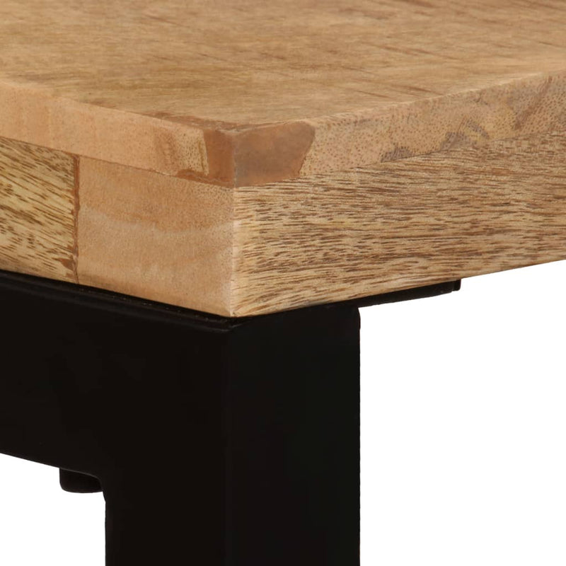 Console Table 120x35x76 cm Solid Mango Wood and Steel