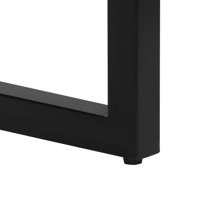Console Table 120x35x76 cm Solid Mango Wood and Steel