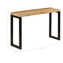 Console Table 120x35x76 cm Solid Mango Wood and Steel