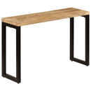 Console Table 120x35x76 cm Solid Mango Wood and Steel