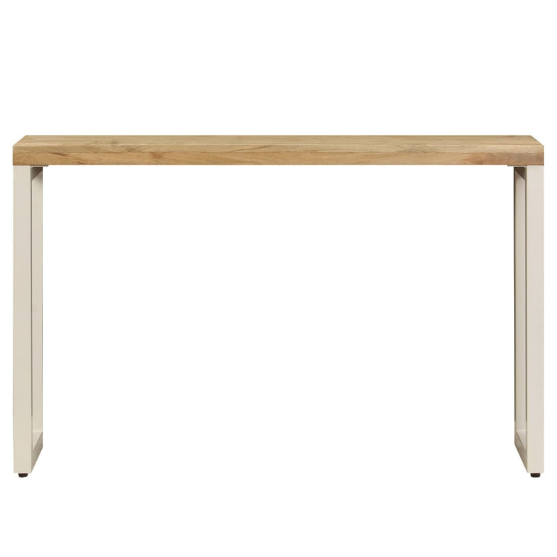 Console Table 120x35x76 cm Solid Mango Wood and Steel