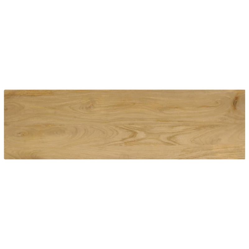 Console Table 120x35x76 cm Solid Mango Wood and Steel