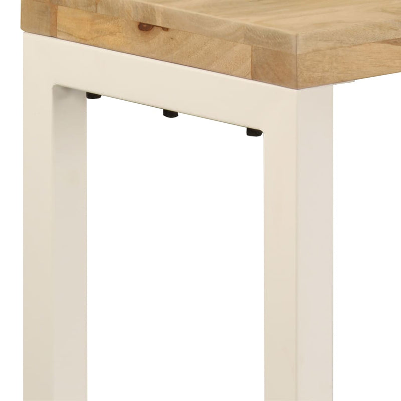 Console Table 120x35x76 cm Solid Mango Wood and Steel