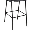 Bar Chairs 2 pcs Black Solid Plywood Steel
