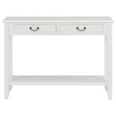 Console Table White 110x35x80 cm Wood