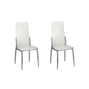 Dining Chairs 2 pcs White Faux Leather