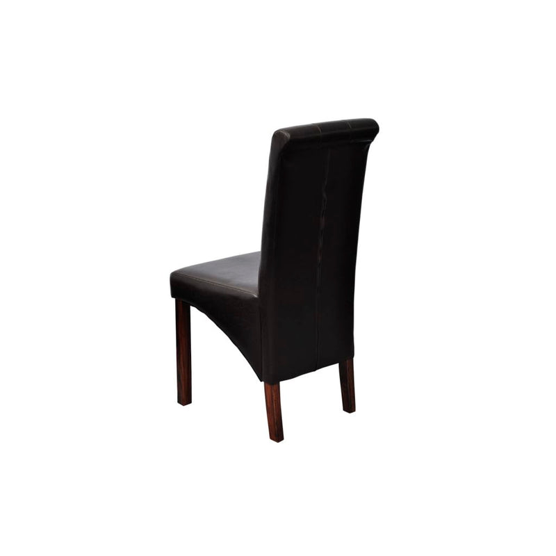 Dining Chairs 4 pcs Black Faux Leather