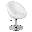 Bar Chair White Faux Leather