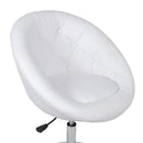 Bar Chair White Faux Leather