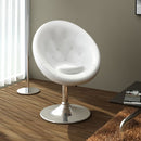 Bar Chair White Faux Leather