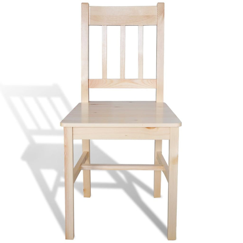 Dining Chairs 2 pcs Pinewood