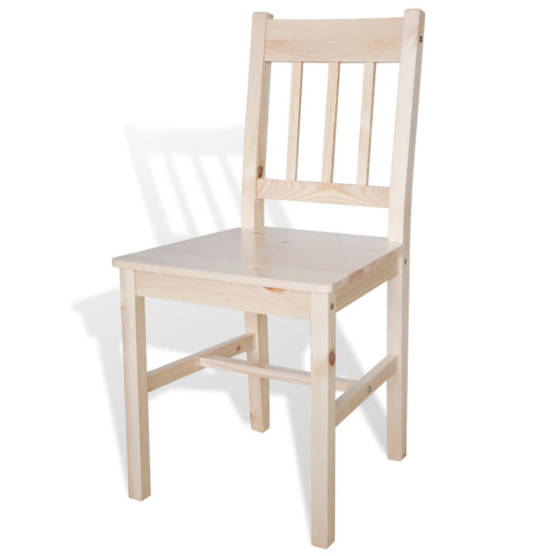 Dining Chairs 2 pcs Pinewood