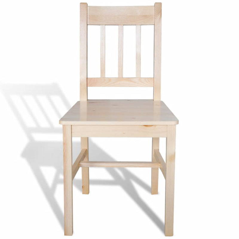 Dining Chairs 4 pcs Pinewood