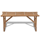 Folding Garden Bench 118 cm Bamboo