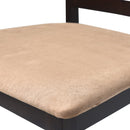 Bar Chairs 2 pcs Brown Fabric