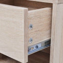 Nightstand 2 pcs with Drawer Oak Colour