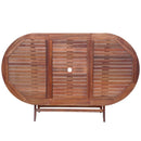 7 Piece Outdoor Dining Set Solid Acacia Wood