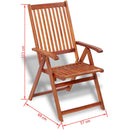 7 Piece Outdoor Dining Set Solid Acacia Wood.