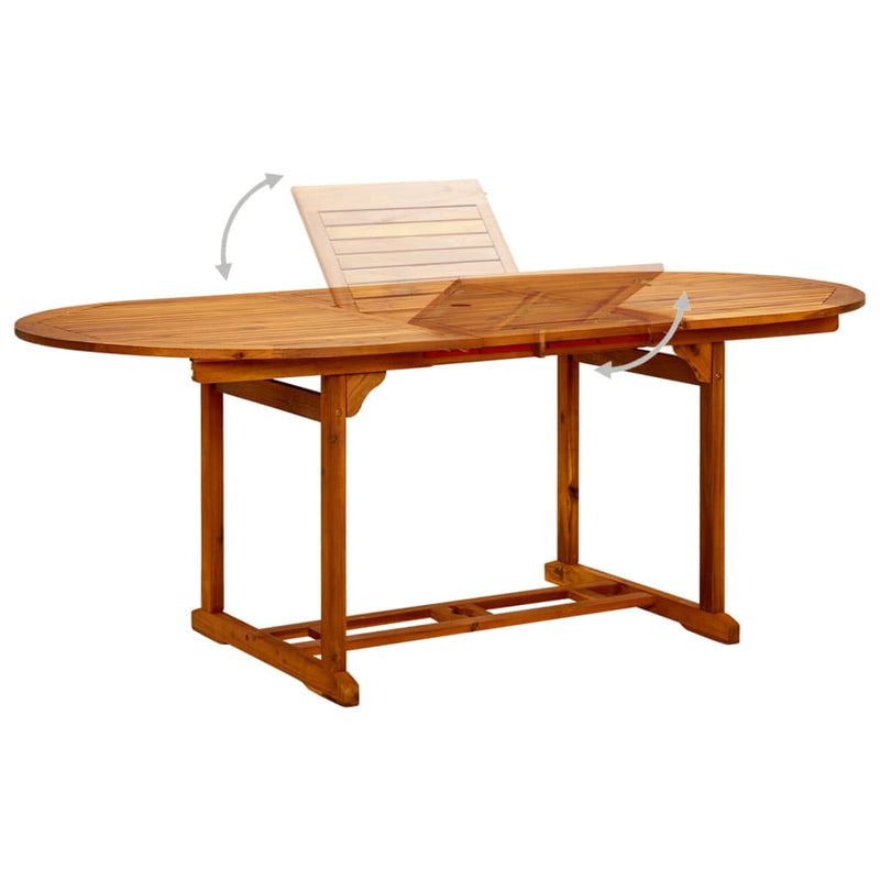 Garden Table 200x100x74 cm Solid Acacia Wood