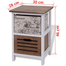 Bedside Cabinets 2 pcs Wood