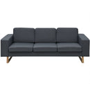 2-Seater and 3-Seater Sofa Set Dark Grey