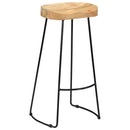 Gavin Bar Stools 2 pcs Solid Mango Wood