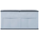 Garden Storage Box 320 L Grey Black