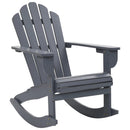 Garden Rocking Chair Wood Grey
