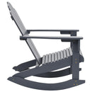 Garden Rocking Chair Wood Grey