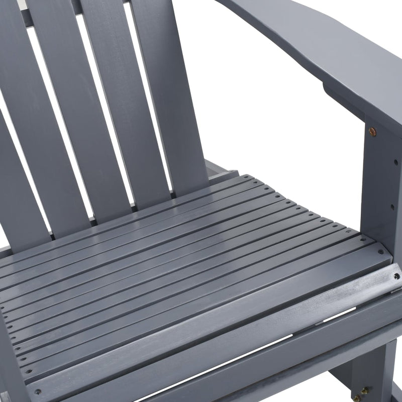 Garden Rocking Chair Wood Grey