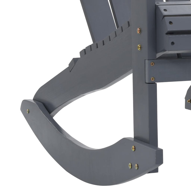 Garden Rocking Chair Wood Grey