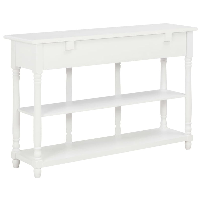 Console Table White 120x30x76 cm MDF