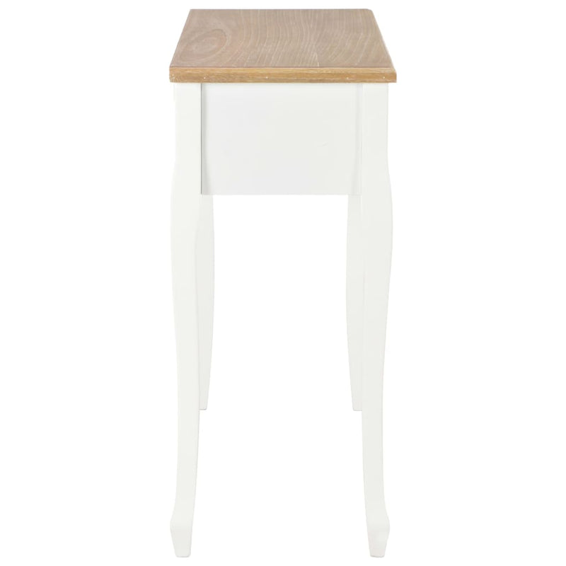 Dressing Console Table with 3 Drawers White