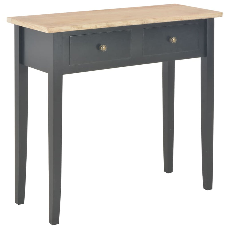 Dressing Console Table Black 79x30x74 cm Wood