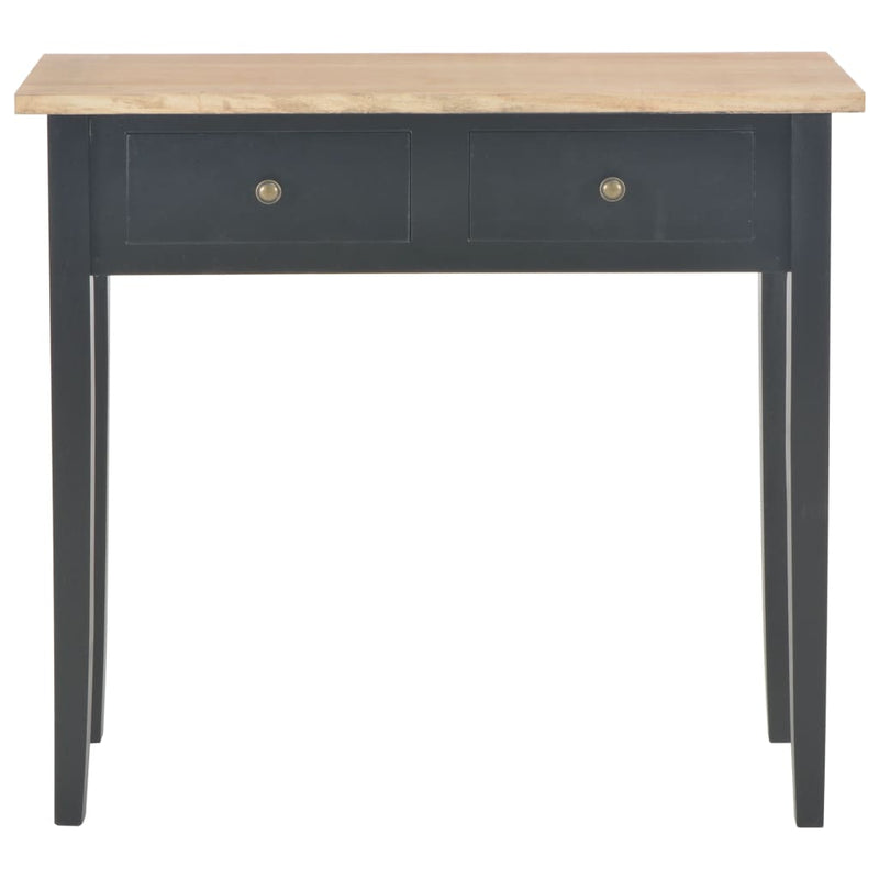 Dressing Console Table Black 79x30x74 cm Wood